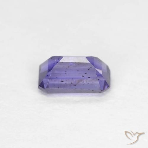 Iolite Viola bluastro scuro naturale da 0.27 ct, Ottagonale / Taglio smeraldo, VS