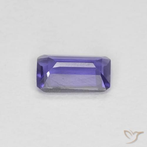 Iolite Viola scuro naturale da 0.20 ct, Ottagonale / Taglio smeraldo, VVS-VS