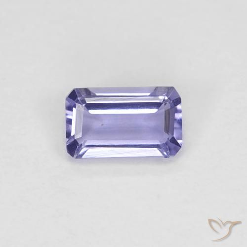 0.21ct Naturale Medium Light-Violet Iolite, Taglio smeraldo, VVS-VS