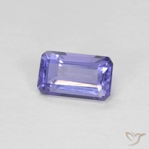 Iolite Viola scuro naturale da 0.29 ct, Ottagonale / Taglio smeraldo, VVS-VS
