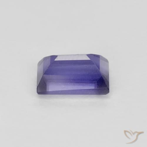 Iolite Viola scuro naturale da 0.32 ct, Taglio a baguette, VS