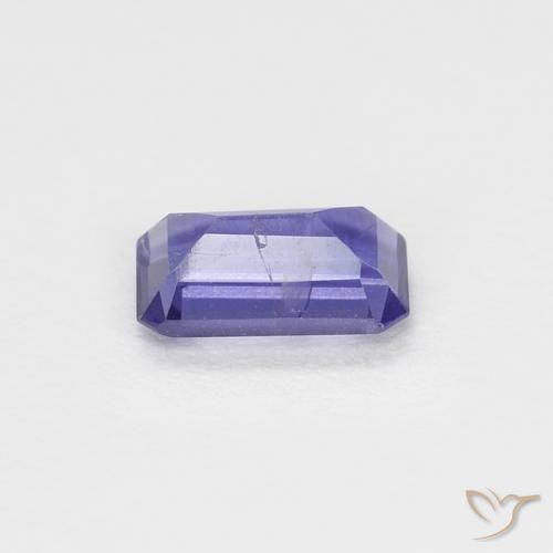 Iolite Viola scuro naturale da 0.24 ct, Ottagonale / Taglio smeraldo, SI