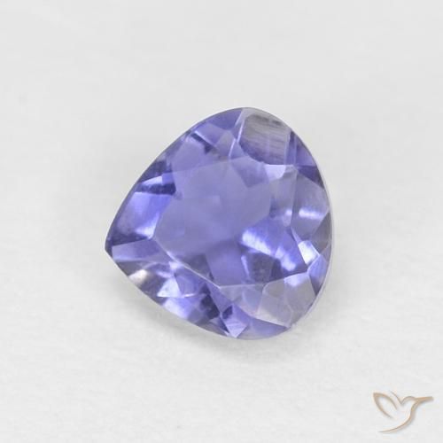 0.24ct Naturale Viola scuro Iolite, Forma a pera, VVS-VS