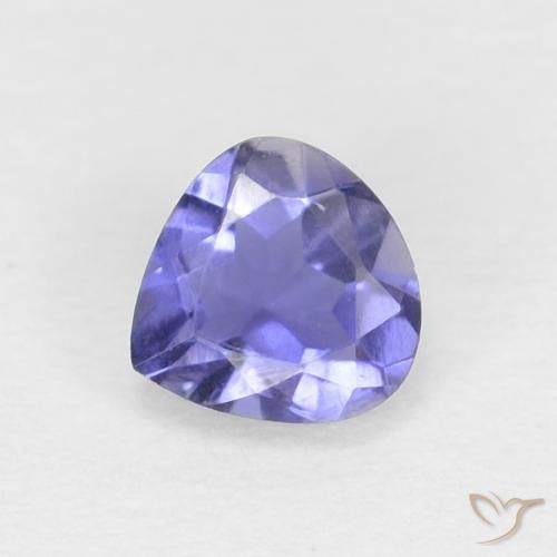 Iolite Viola scuro naturale da 0.24 ct, Forma a pera, VVS-VS