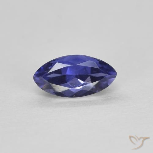 0.28ct Naturale Viola scuro Iolite, Taglio marquise, VVS