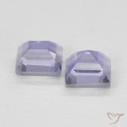 Gemme di Iolite Viola bluastro scuro naturale da 0.19 ct, Quadrato, VS