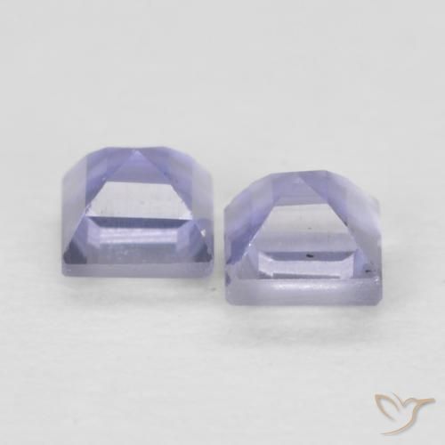 Gemme di Iolite Blu argenteo naturale da 0.20 ct, Quadrato, VS