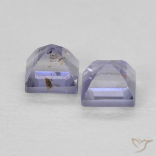 Gemme di Iolite Blu argenteo naturale da 0.20 ct, Quadrato, VS