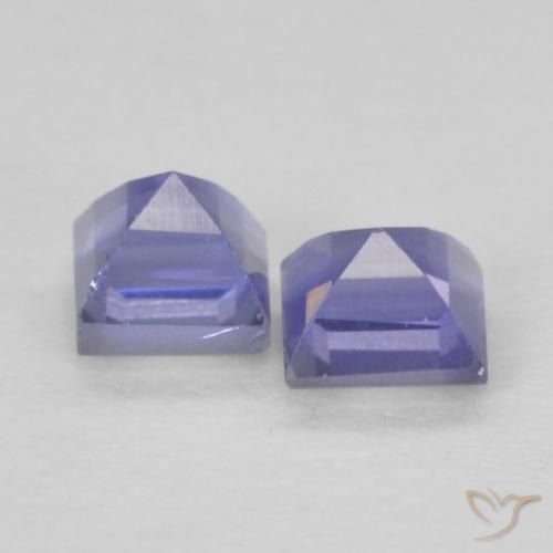 Gemme di Iolite Viola scuro naturale da 0.22 ct, Quadrato, VS