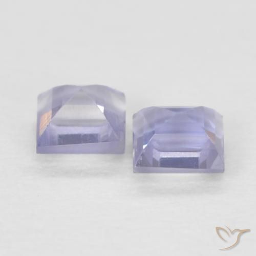 Gemme di Iolite Medium Light-Violet naturale da 0.18 ct, Quadrato, VS