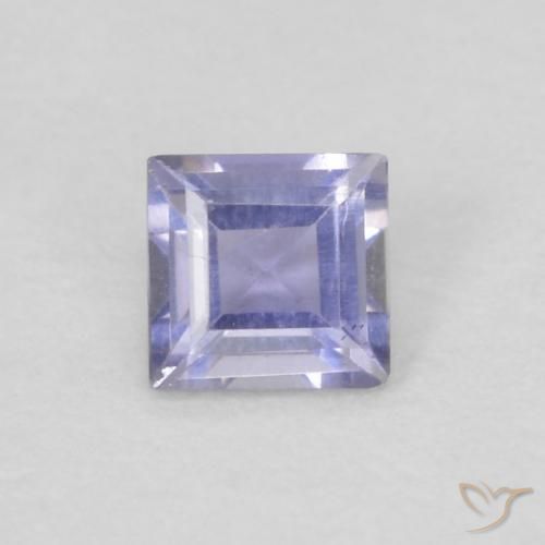0.12ct Naturale Medium Light-Violet Iolite, Quadrato, VVS