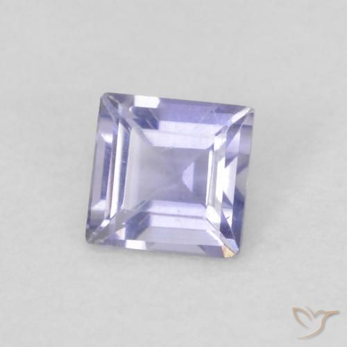 Iolite Medium Light-Violet naturale da 0.12 ct, Quadrato, VVS