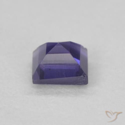 Iolite Viola scuro naturale da 0.14 ct, Quadrato, VVS