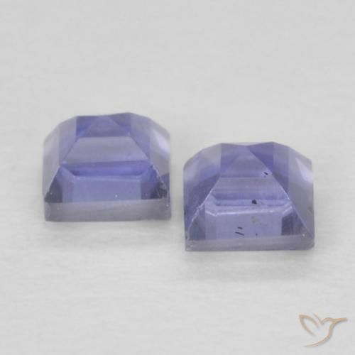 Gemme di Iolite Blu argenteo naturale da 0.20 ct, Quadrato, VS