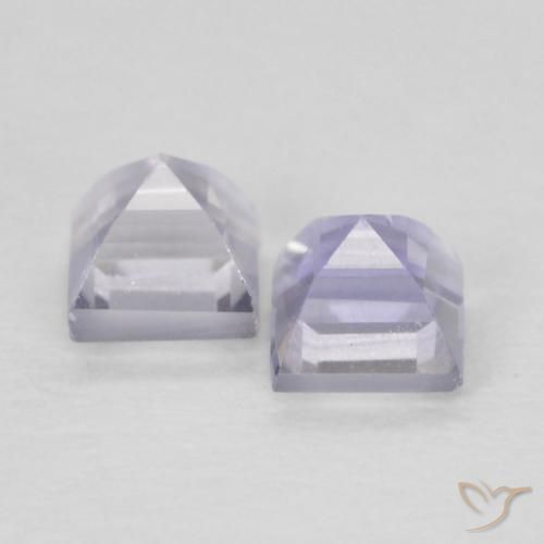 Gemme di Iolite Blu violaceo chiaro naturale da 0.22 ct, Quadrato, VS