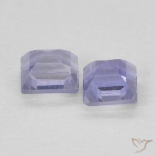 Gemme di Iolite Viola Blu naturale da 0.19 ct, Quadrato, VS