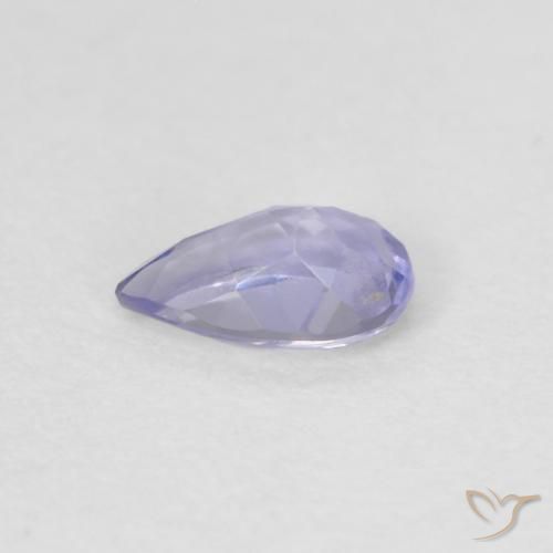 Iolite Medium Light-Violet naturale da 0.17 ct, Forma a pera, VVS