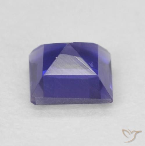 Iolite Viola bluastro scuro naturale da 0.21 ct, Quadrato, VVS