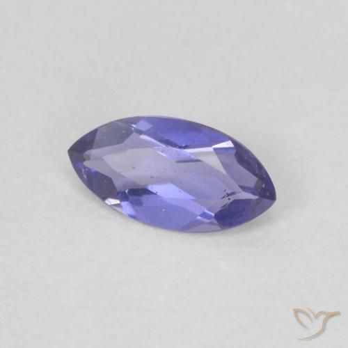 Iolite Viola scuro naturale da 0.15 ct, Taglio marquise, VVS