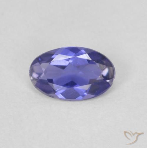 0.14ct Naturale Viola bluastro scuro Iolite, Ovale, VVS