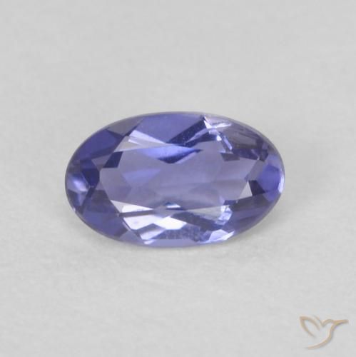 0.16ct Naturale Viola bluastro scuro Iolite, Ovale, VVS