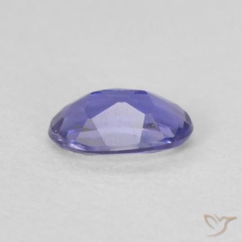 Iolite Viola bluastro scuro naturale da 0.16 ct, Ovale, VVS