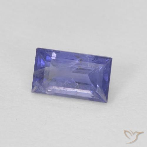 Iolite Viola medio naturale da 0.30 ct, Taglio a baguette, VS-SI