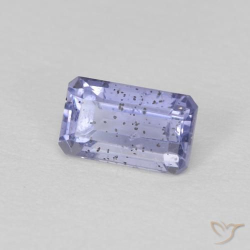 Iolite Viola bluastro naturale da 0.32 ct, Ottagonale / Taglio smeraldo, VS-SI
