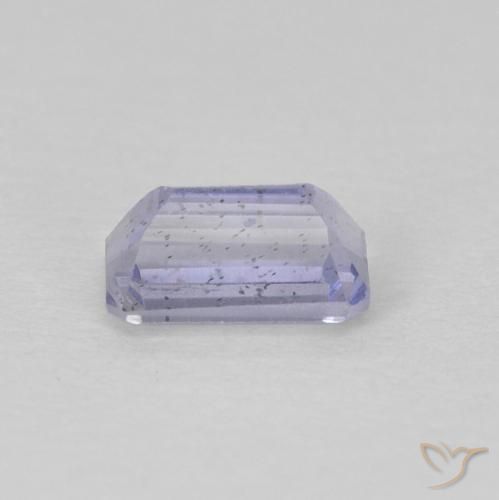 Iolite Viola bluastro naturale da 0.32 ct, Ottagonale / Taglio smeraldo, VS-SI