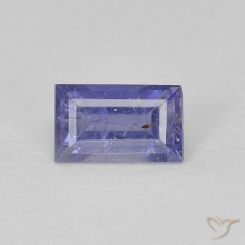0.30ct Naturale Viola medio Iolite, Taglio a baguette, VS-SI