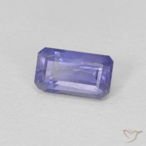 Iolite Viola bluastro naturale da 0.27 ct, Ottagonale / Taglio smeraldo, VS-SI