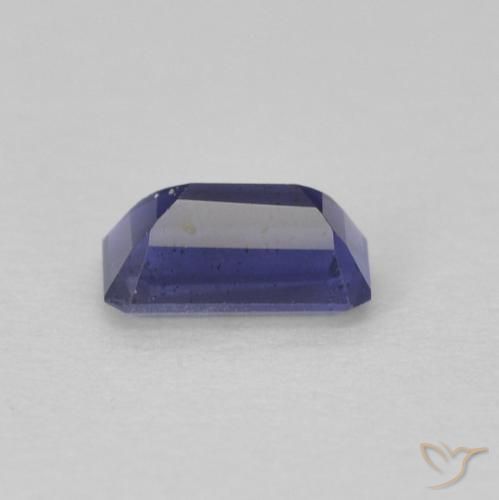 Iolite Blu scuro naturale da 0.28 ct, Taglio smeraldo, VS