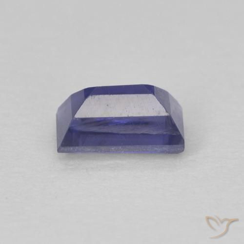 Iolite Blu scuro naturale da 0.29 ct, Taglio a baguette, VS