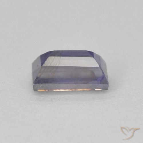 Iolite Viola medio naturale da 0.33 ct, Taglio a baguette, VS-SI