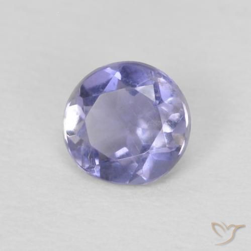 Iolite Blu argenteo naturale da 0.17 ct, Rotondo, VS