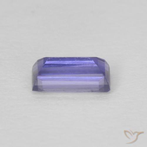 Iolite Blu argenteo naturale da 0.19 ct, Taglio a baguette, VS