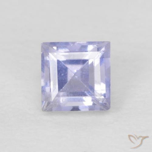 0.15ct Naturale Violetto chiaro Iolite, Quadrato, VVS-VS