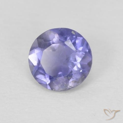 Iolite Viola scuro naturale da 0.23 ct, Rotondo, VS-SI