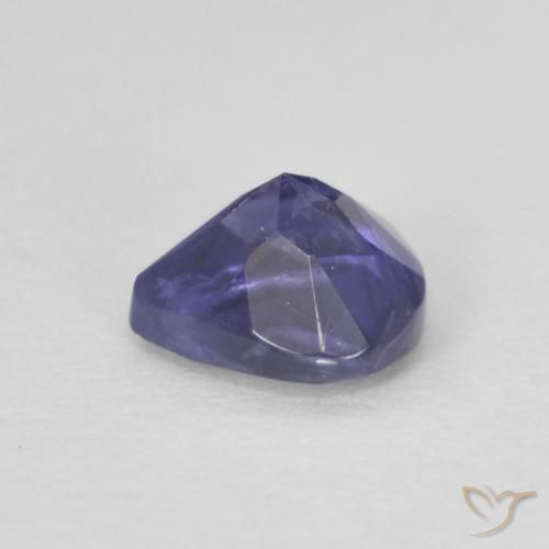 Iolite Blu scuro naturale da 0.37 ct, Forma a pera, VS