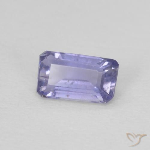 Iolite Blu argenteo naturale da 0.21 ct, Ottagonale / Taglio smeraldo, VS