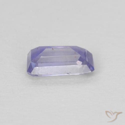 Iolite Blu argenteo naturale da 0.21 ct, Ottagonale / Taglio smeraldo, VS