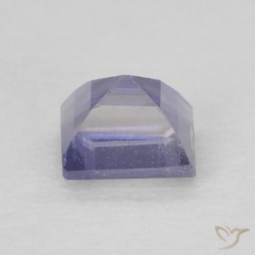Iolite Blu argenteo naturale da 0.14 ct, Quadrato, VS