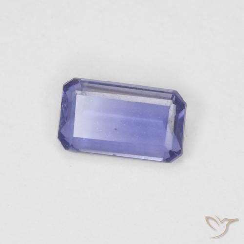 Iolite Viola medio naturale da 0.18 ct, Ottagonale / Taglio smeraldo, VVS