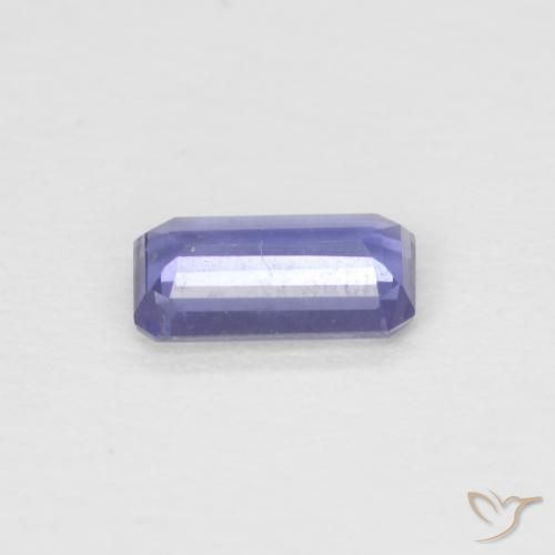 Iolite Viola medio naturale da 0.18 ct, Ottagonale / Taglio smeraldo, VVS