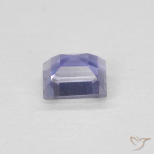 Iolite Medium Light-Violet naturale da 0.12 ct, Quadrato, VVS
