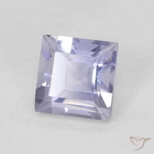 Iolite Viola tendente al rosa naturale da 0.33 ct, Quadrato, VVS
