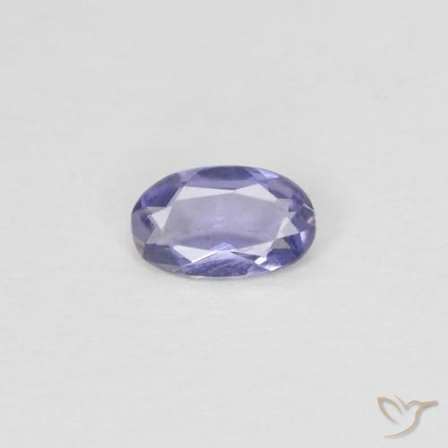 0.13ct Naturale Viola bluastro scuro Iolite, Ovale, VS