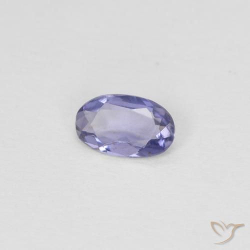 Iolite Viola bluastro scuro naturale da 0.13 ct, Ovale, VS