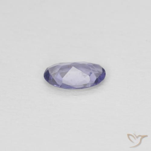 Iolite Viola bluastro scuro naturale da 0.13 ct, Ovale, VS