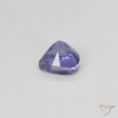 Iolite Viola bluastro scuro naturale da 0.27 ct, Forma a pera, VS